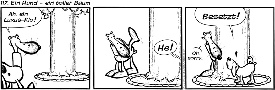 Kobi Koter Hunde Online Comic Strips 117 Ein Hund Ein Toller Baum