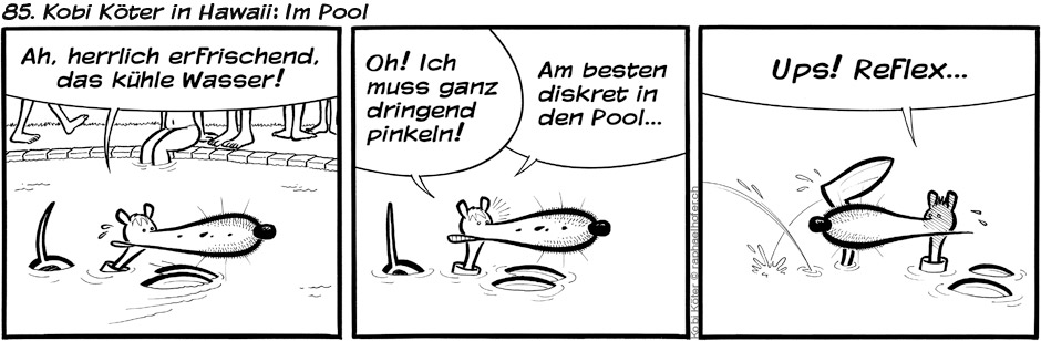 85. Kobi Köter in Hawaii: Im Pool