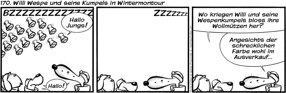 170. Willi Wespe und seine Kumpels in Wintermontour