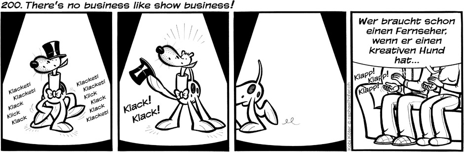 200. There's no business like show business!