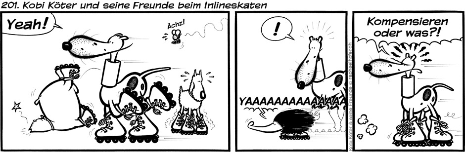 201. Kobi Köter und seine Freunde beim Inlineskaten
