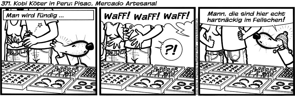 371. Kobi Köter in Peru : Pisac, Mercado Artesanal